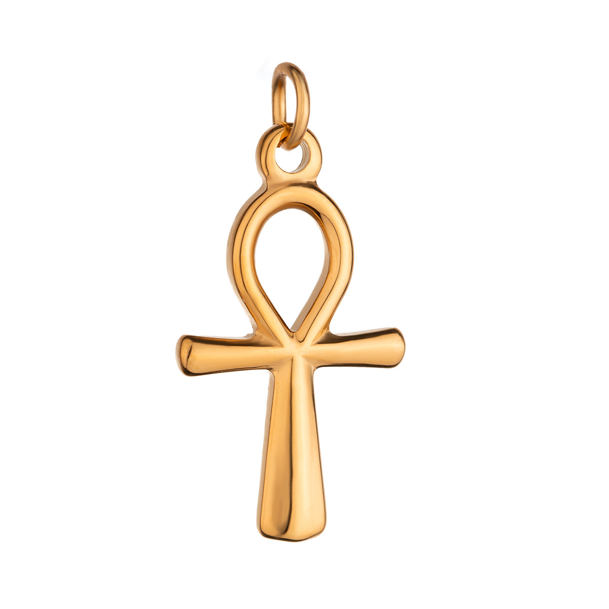 Gold color / 1 Piece Simple Series Cross Shape Stainless Steel 18K Gold Color Plated Women's Pendants Picture9